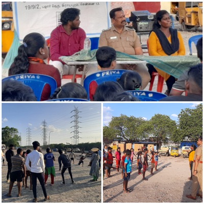 Distribution of school bags and education materials